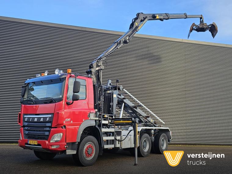 Ginaf CF 410 / 6x4/6x6 / PALFINGER Z-KRAAN + NCH CONTAINER SYSTEEM